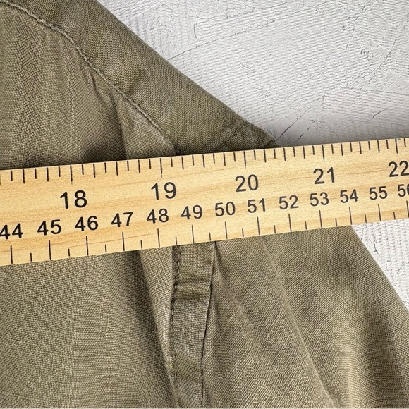 VTG Merona Men's 100% Linen Button Up Short Sleeve Shirt XL - Picture 3 of 8